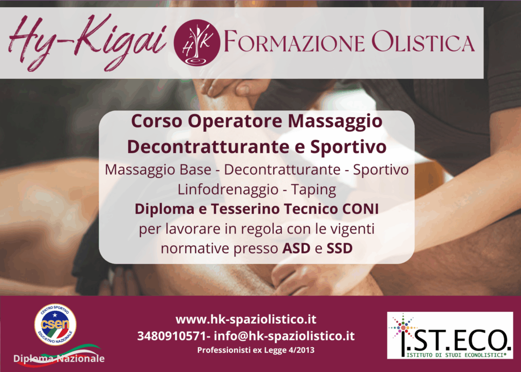 Corso Massaggio Decontratturante e Sportivo Padova