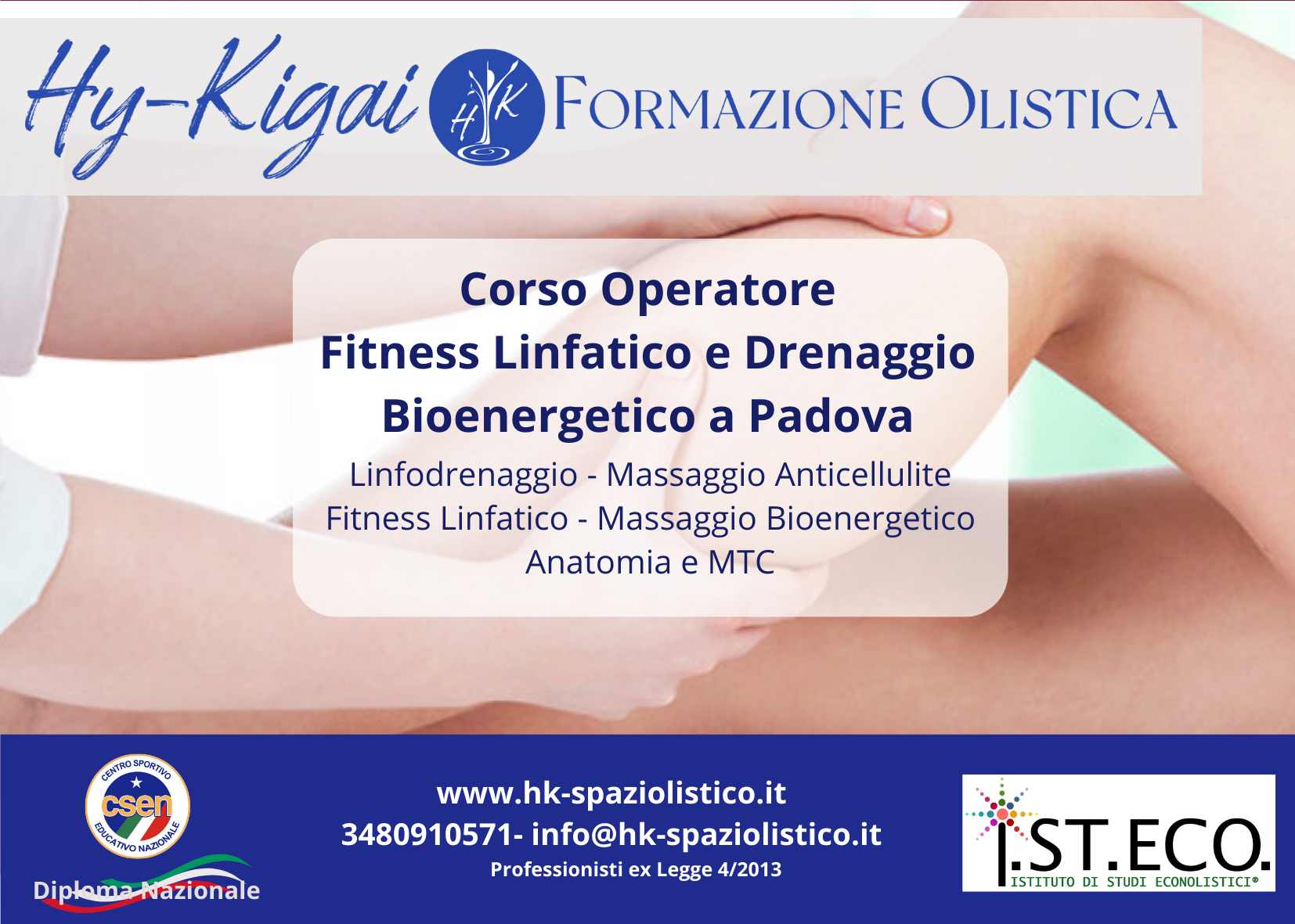 corso massaggio linfodrenante padova