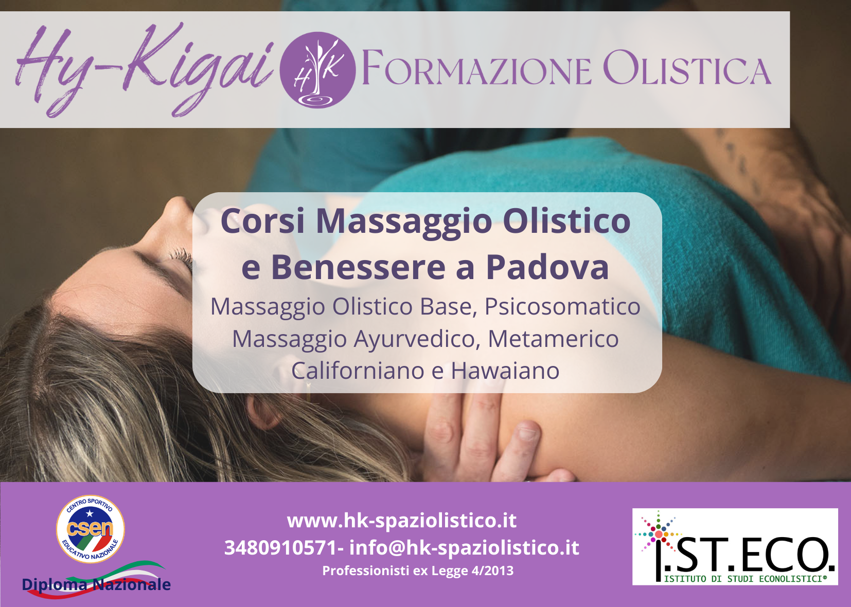 corso massaggio olistico padova