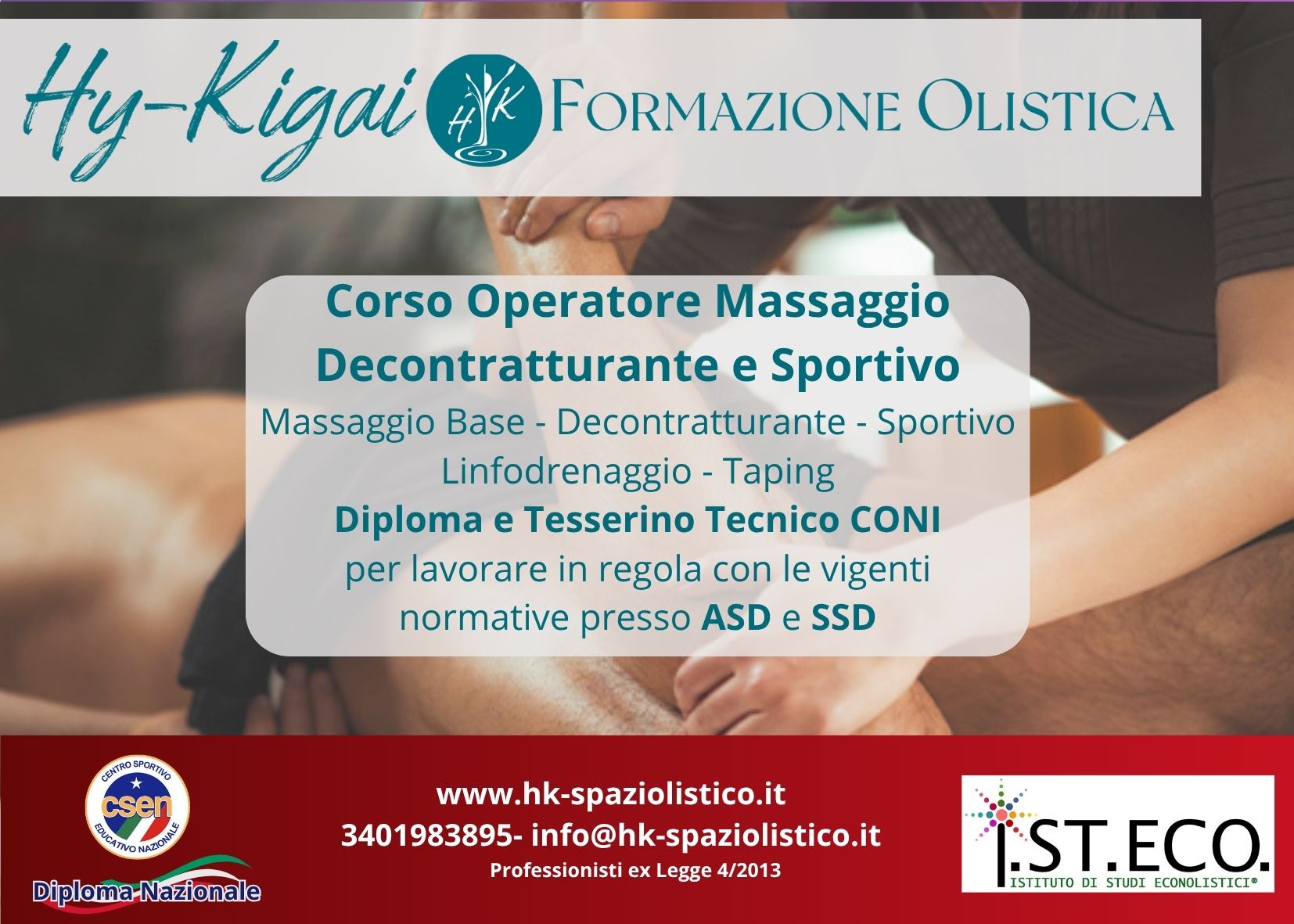 Corso Massaggio Decontratturante Padova