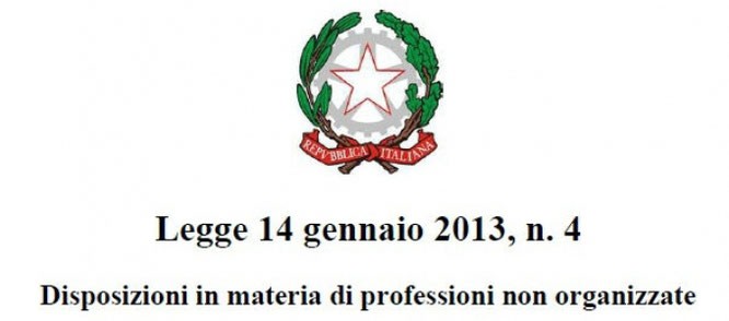 Legge 4/2013